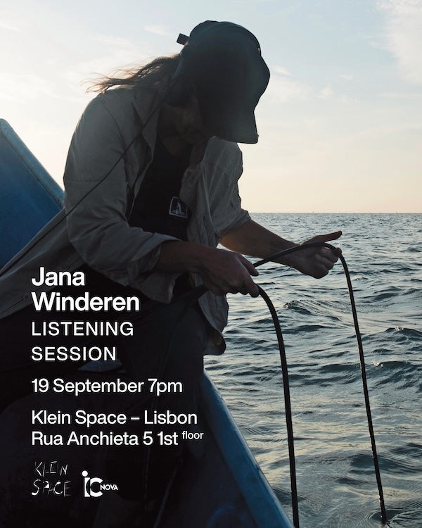 Jana Winderen Listening Session at Klein Space Lisbon, 19 September 2026 at 19:00